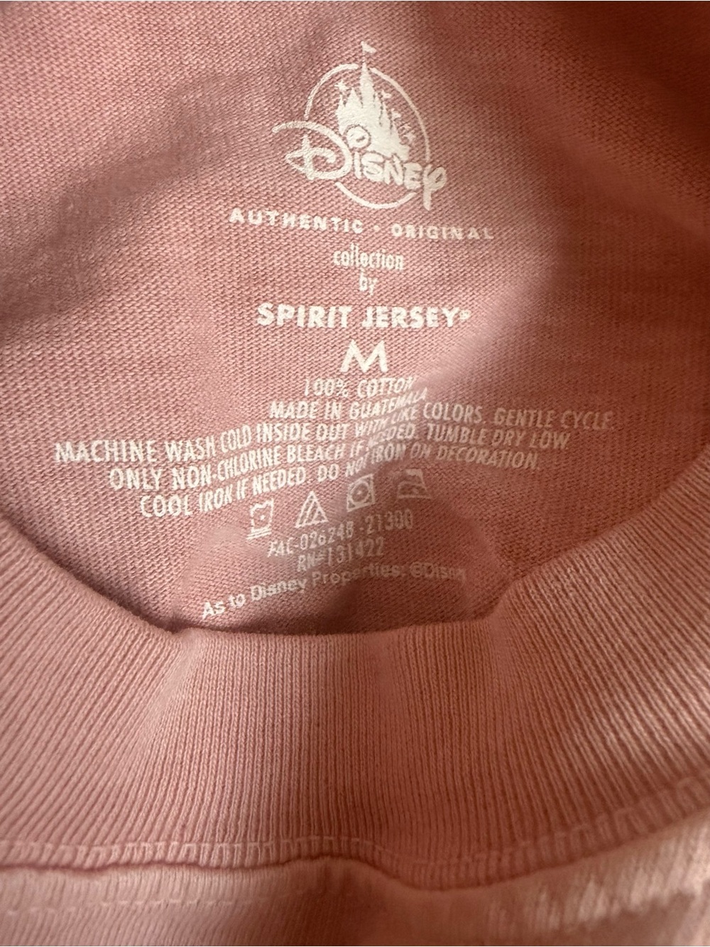 Authentic Disneyland Sweatshirt Pink with Rose Gold Size Medium - Picture 6 of 8
